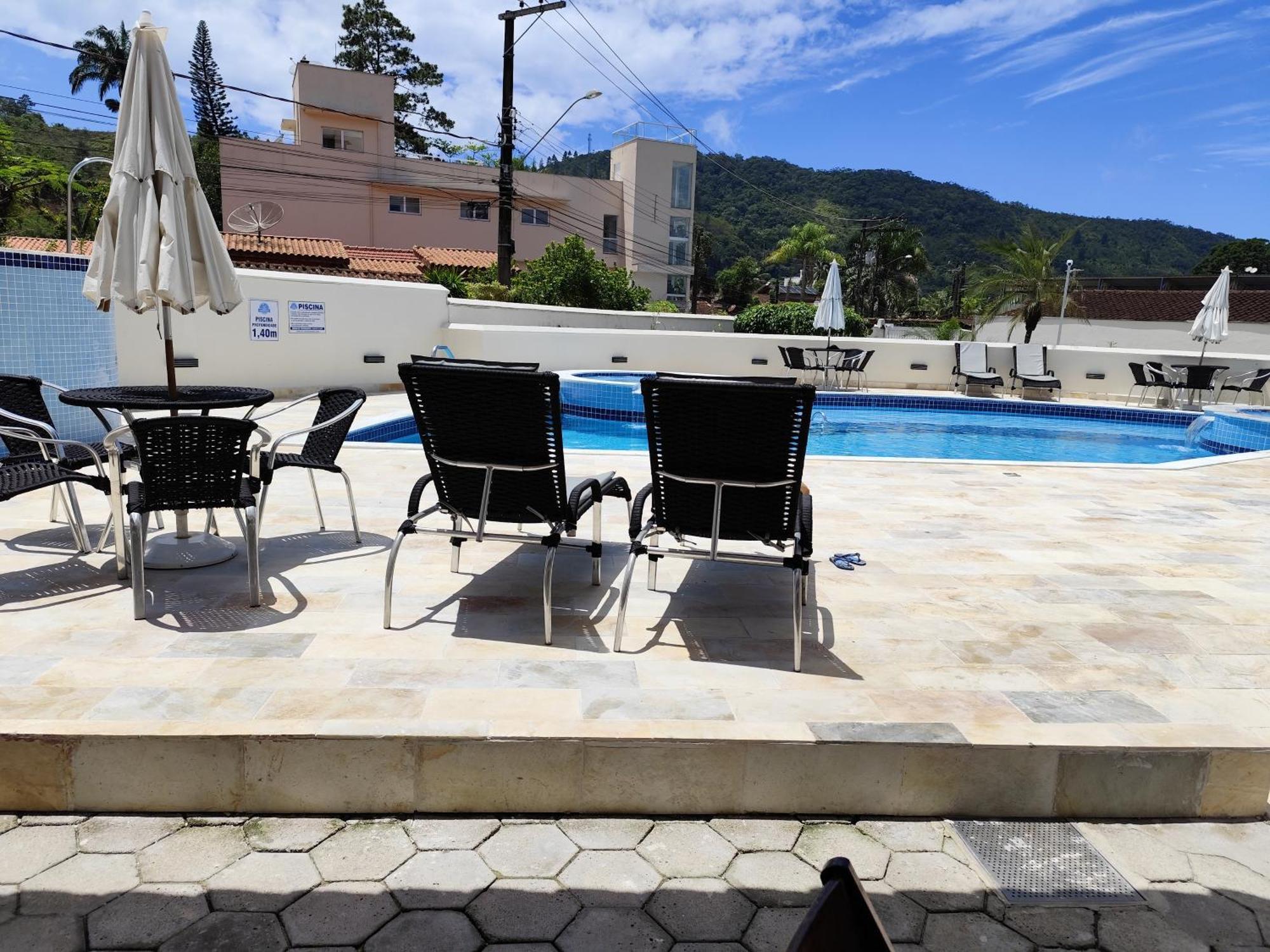 Apto Com Ar-Cond E Piscina A 100 M Praia Da Enseada Ubatuba Exterior foto
